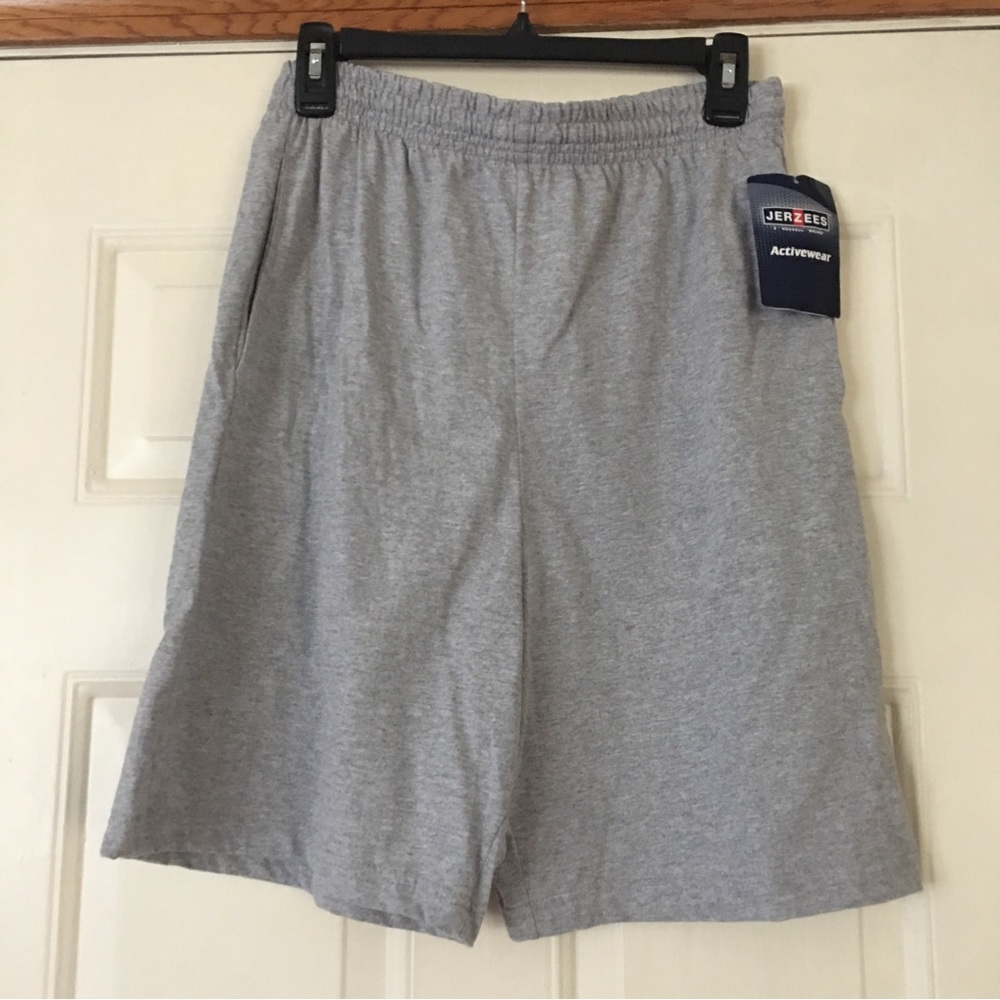 NWT Jerzees gray shorts Mens athletic style